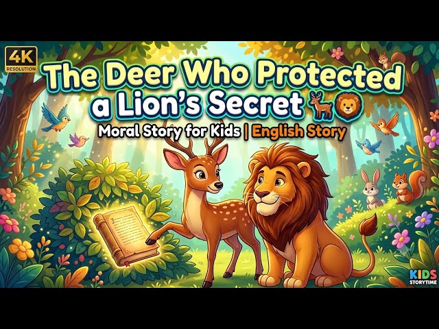 The Deer Who Protected a Lion’s Secret 🦌🦁 | Moral Story for Kids | English Bedtime Story|Cartoon 