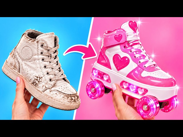 DIY Your Own Cool Shoes! 🎨👟 Crazy Food Hacks And School Ideas by 123 GO! Planet