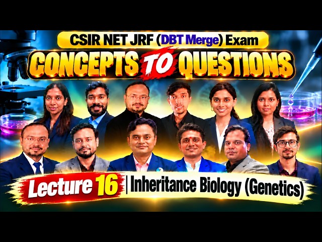 Day 16 Inheritance Biology (Genetics) I Concept To Questions I  IFAS CSIR NET DEC 2026 and June 2027