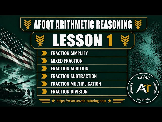 AFOQT Math  | AFOQT Arithmetic Reasoning | Lesson 1