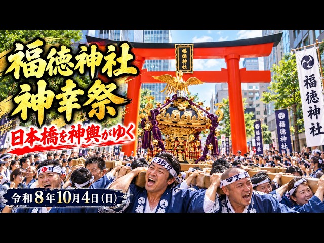 福徳神社神幸祭 Fukutoku Shrine Jinkosai 2026【お祭りライブ配信⛩️】2年に一度の神幸祭