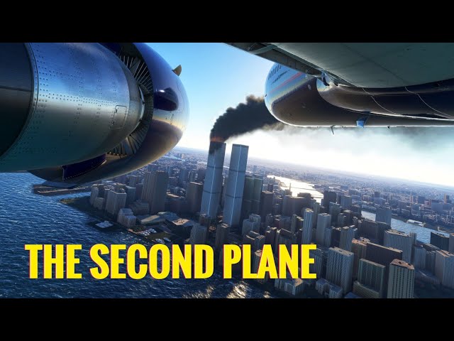 9-11 Left Engine Camera Crucial Moments Reconstruction | The Second Flight | Microsoft Simulator