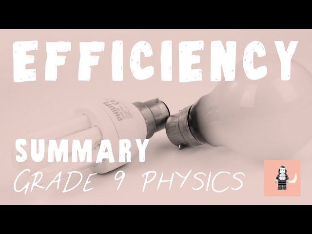 Efficiency - Summary GCSE Physics