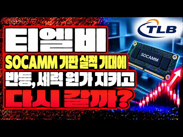 [TLB Stock Outlook] Rebound on Expectations of SOCAMM Board Earnings—Will It Hold the Market Make...