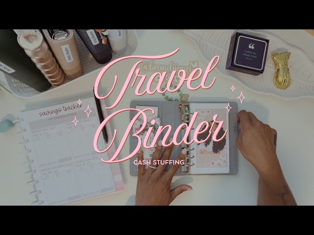 Cash Stuffing My Travel Binder