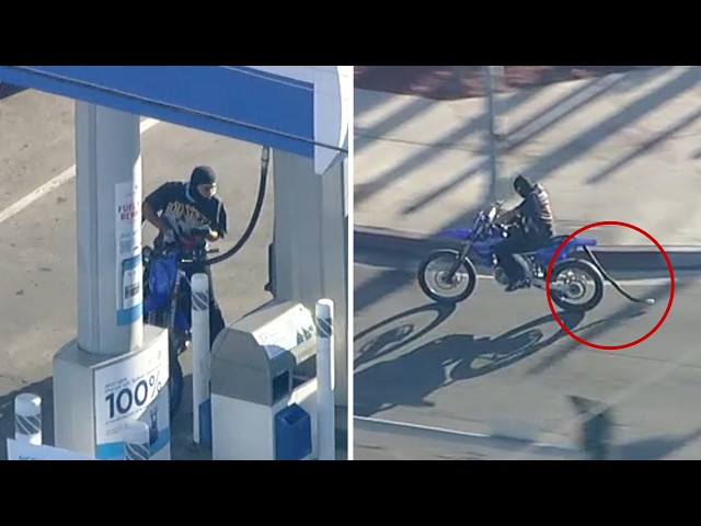 FULL CHASE: Armed suspect on dirt bike leads police on dangerous LA chase
