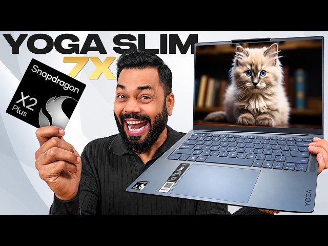 Lenovo Yoga Slim 7x Review ft. Snapdragon X2 Plus ⚡️ Performance, Battery, AI & More