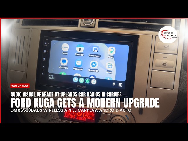 Ford Kuga  Gets A Modern Tech Upgrade Wireless CarPlay, Android Auto KENWOOD DMX6523DABS #ford