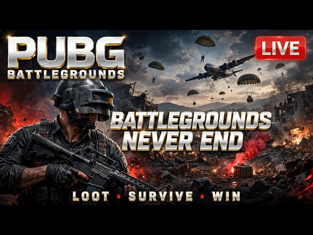 🔴 PUBG  LIVE 🔥 | Battlegrounds Never End ❤