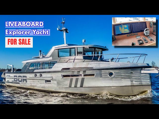 €1.395M Long Range LIVEABOARD Explorer Yacht | Globemaster 50