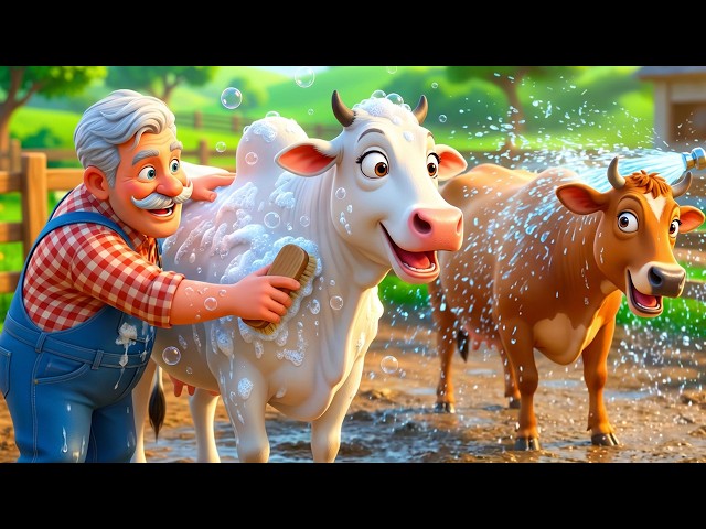 Old MacDonald Had a Farm 🎵 | Farm Animal Sounds Song 🐮 3D Kids Animation