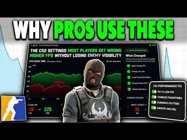 Best CS2 Settings After the New Update | Get Higher FPS, 1% Lows & Visibility In CS2