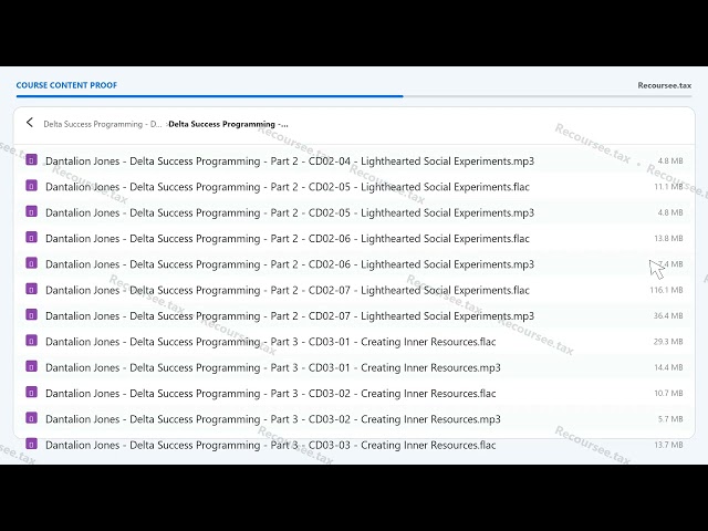 [MartCourse] - Delta Success Programming - Dantalion Jones - Free Course Download