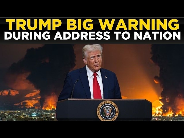 US-IRAN WAR LIVE: Donald Trump Addresses Nation Amid Iran War, America on Edge | Donald Trump News