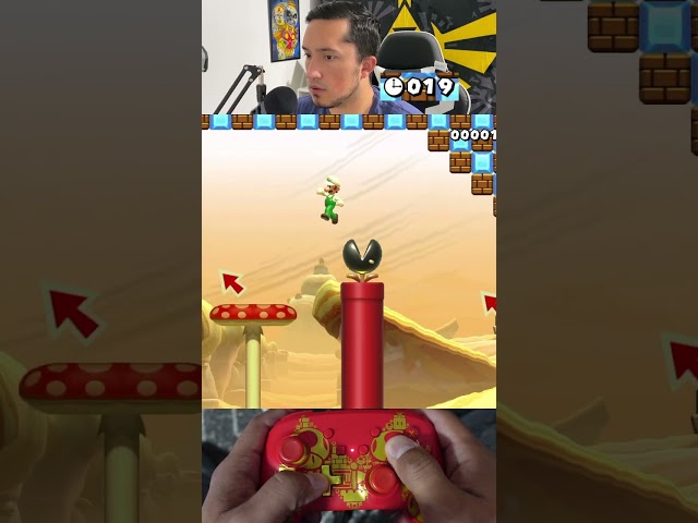 I finished this level with LESS than half a second! #supermariomaker2 #smm2