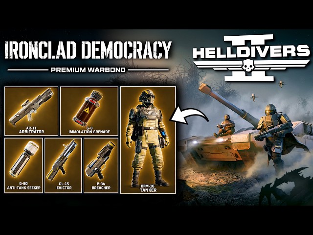 Helldivers 2 – Ironclad Democracy Warbond FULL Breakdown