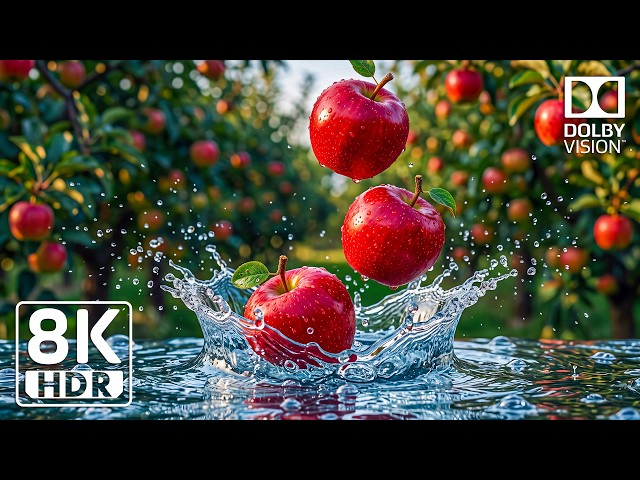 Ultimate Fruit OLED Display Test | 8K HDR Dolby Vision 120FPS | 4K/8K Ultra HD TV