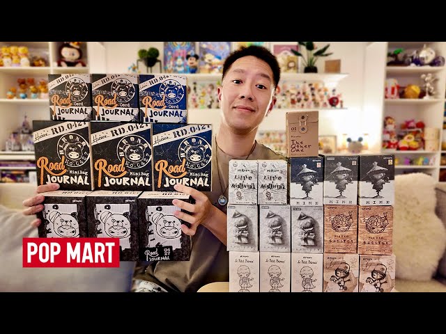 UNBOXING HIRONO HISTORY! NEW ROAD JOURNAL PLUSH & ACCESSORIES! Pop Mart Blind Box Figures Pendants
