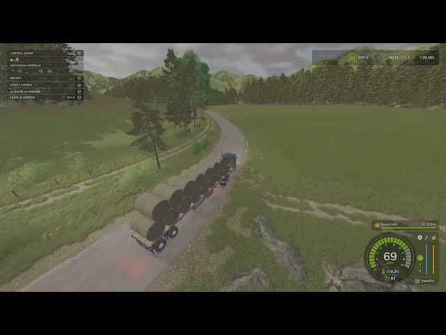 Bale transport  farming simulator 25