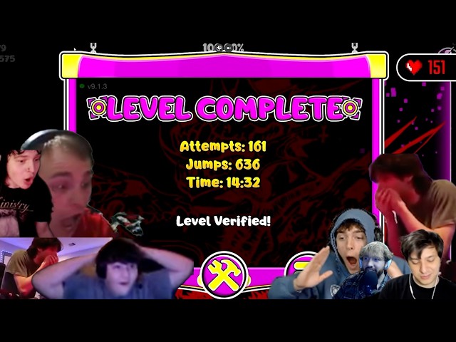 Every Geometry Dash players/ streamers reacts to Doggie verified on Grief!