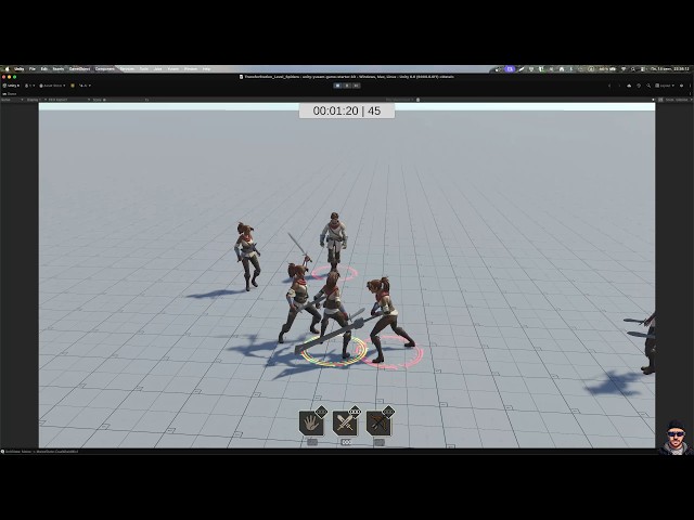 6 Melee Animation Setups | Unity Combat Test