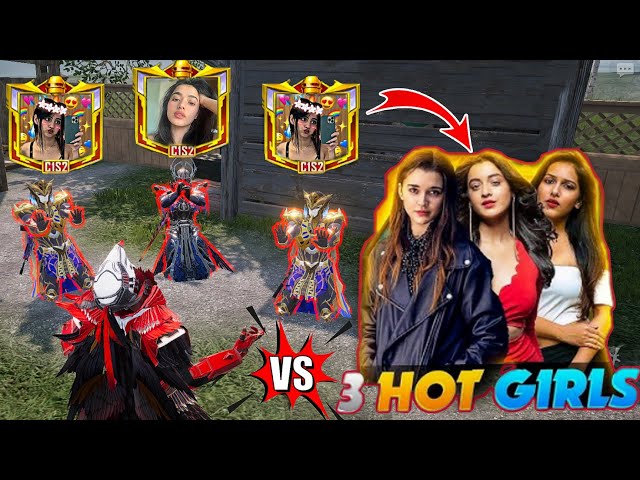 🔥Challenged 3 Cute Pro Toxic Girls for 1V3 TDM😈🥵|SAMSUNG,A3,A5,A6,A7,J2,J5,J7,S5,S7,S9,A10,A20