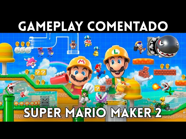GAMEPLAY español SUPER MARIO MAKER 2 (Nintendo Switch) JUEGA y CREA con un Super Mario INFINITO