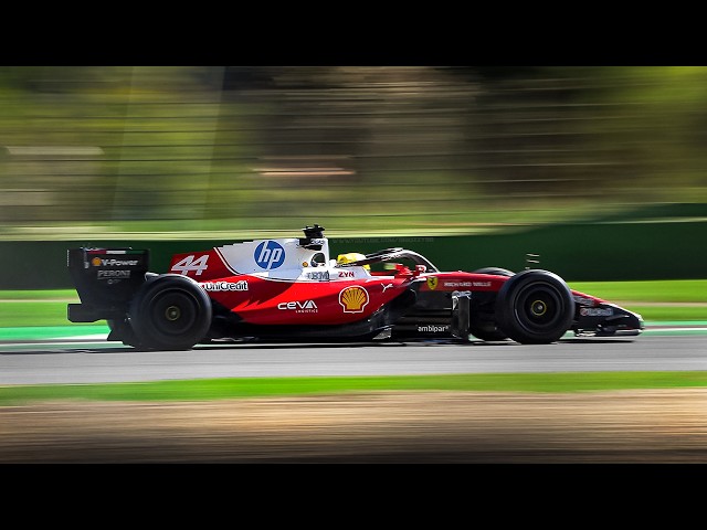 Ferrari SF-26 F1 2026 Car in action at Imola - Pirelli F1 Tyres 2027 Development Test