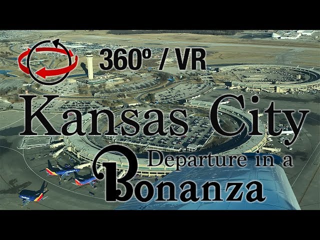 360º VR Flight: Take-Off from Kansas City International Airport