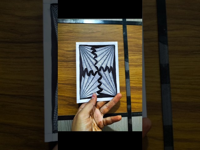 Day 133 Easy Doodle Art Tutorial #zen #art #zentangle #easy #mentalhealth #relaxing #shorts #calm