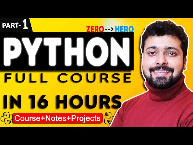 Python Tutorial for Beginners in Hindi | Complete Python Course (Part1)
