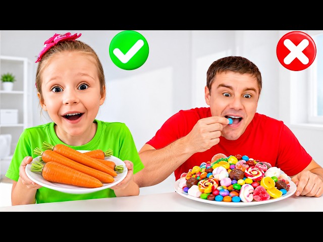 Nastya does good deeds and dad rewards her