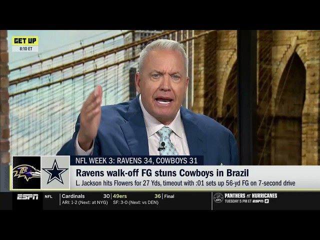 GET UP | "Dallas DON'T KNOW how to win!" - Rex Ryan RIPS Cowboys after Ravens 34-31 stunner