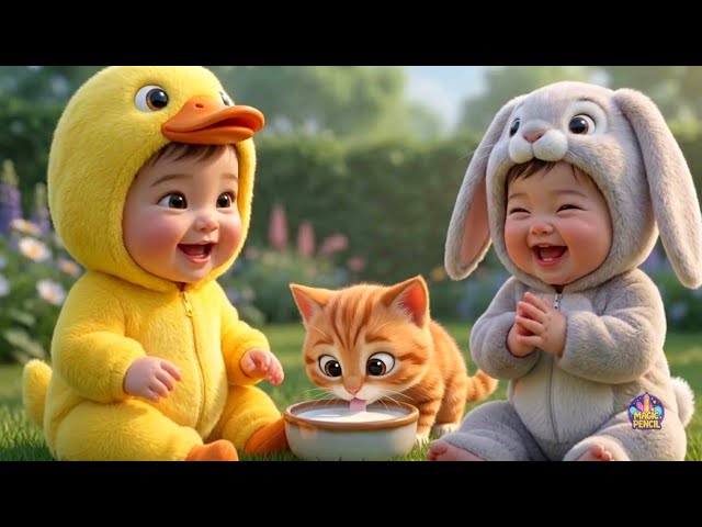Animal Sounds for Kids 🐶😺 | Cute Wild & Farm Animals Adventure | Animal Names & Sounds for Toddlers