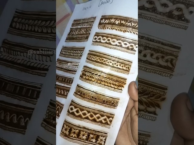 Simple way to save henna stencils 🤔 #tutorial #shorts