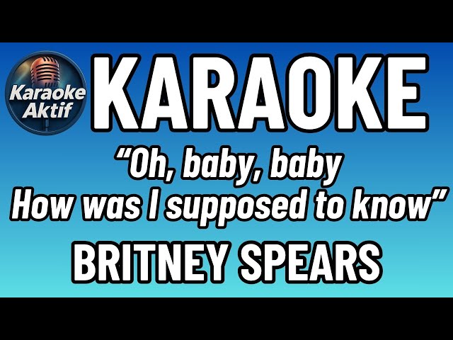 Baby One More Time - Karaoke - Pop - Britney Spears