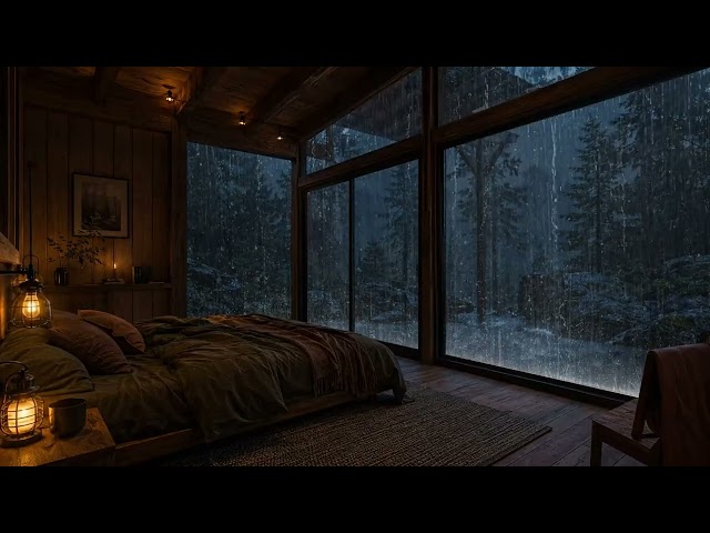 Pioggia Intensa sulla Finestra con Tuoni 🌧️ Suoni Rilassanti per Sonno Profondo e Riduzione & Stress