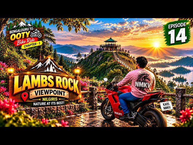 Exploring Lamb's Rock View Point Coonoor | Spectacular View | Bengalooru to Ooty Bike Ride | Ep - 14