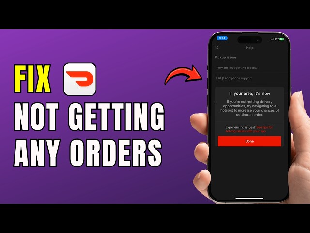 How to Fix DoorDash Not Getting Any Orders 2026 | Dasher Not Receiving Orders