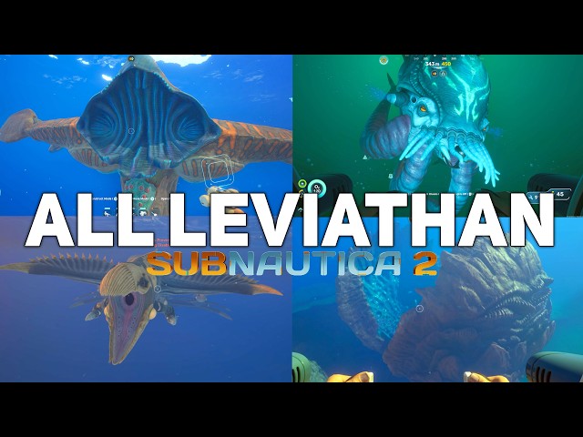 Subnautica 2 - All 4 Leviathan + Death Animations