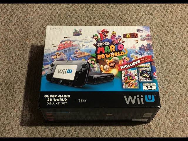 Wii U Super Mario 3D World Deluxe Set Unboxing