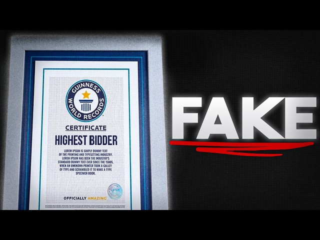 How Guinness Book of World Records Lied to a Generation