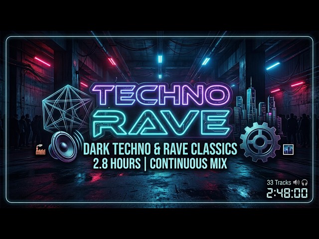 TECHNO RAVE🔥2.8 Hours of Dark Underground Techno🔥Mix per Ballare, correre e allenarsi