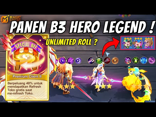 GOGOCARD INI BIKIN ROLL JADI UNLIMITED! PANEN HERO LEGEND BINTANG 3 | Magic Chess GoGo