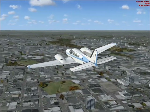 FSX Beechcraft Baron 58 Flight Over Toronto – 2:46