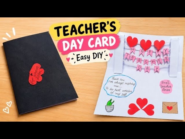 DIY Teacher’s Day Card ❤️ | Easy Handmade Teacher’s Day Card | 5-Minute Paper Craft