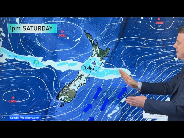 NZ: Next cold front coming, then high pressure expands