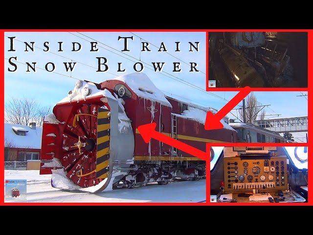 Inside Train Snow Blower / Plow - Engines Room and Command Center