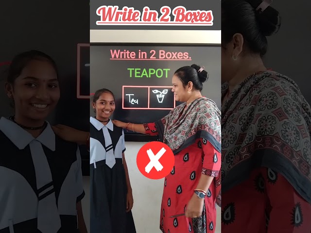Write in 2 Boxes/Brain Test/innovative ideas #education #short #youtubeshorts
