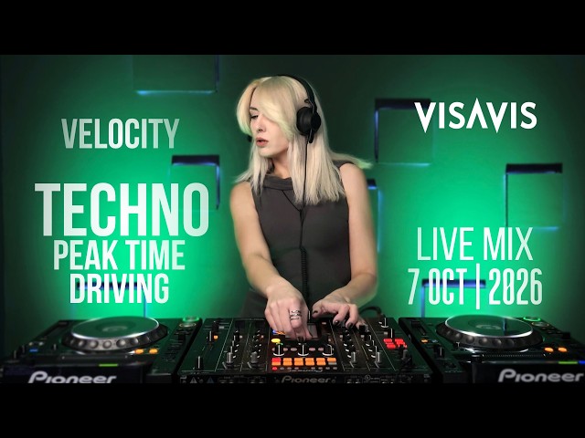VELOCITY Dual Stream: Peak-Time Driving Techno | Live DJ Set | Visavis DJ | Oct 7 2026 #shorts